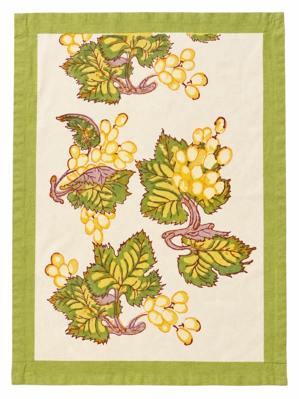 Couleur Nature Bruno Lamy Grape Vine Cotton Napkin 19x18 French Country Handmade